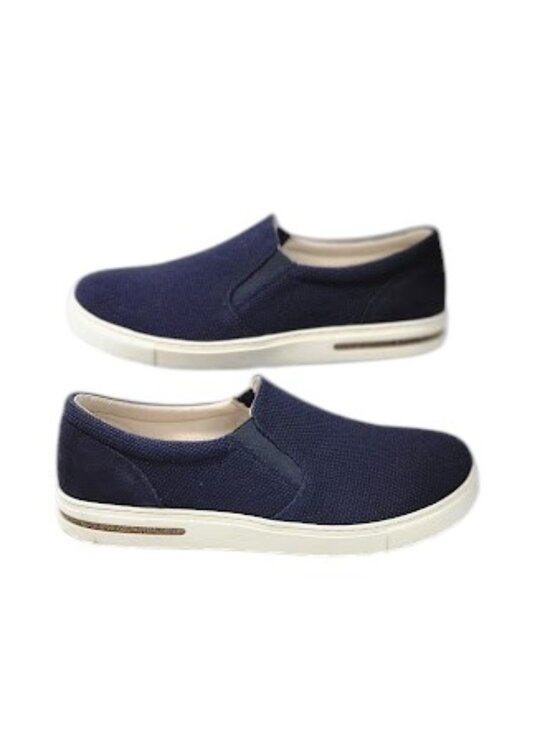BIRKENSTOCK Oswego Canvas Slip On Sneakers Navy Blue Men’s 10 EU 43 Regular NWOB